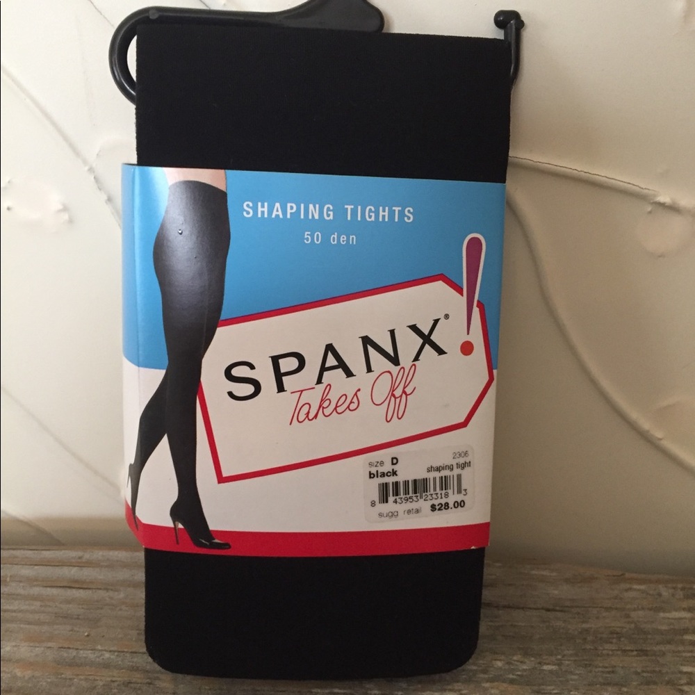 Spanx Shaping Tights Size D Black